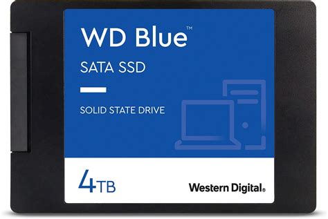 Amazon.com: Western Digital 4TB WD Blue 3D NAND Internal PC SSD - SATA III 6 Gb/s, 2.5"/7mm, Up ...