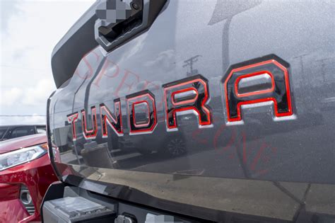 Black Red Emblem Compatible TOYOTA 2022 2023 TUNDRA Front Grill Rear