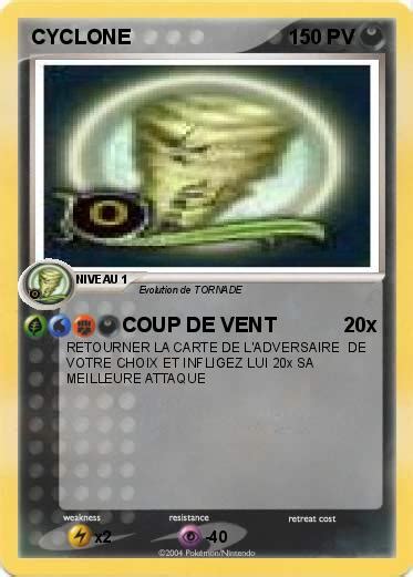 Pokémon TORNADE 35 35 COUP DE VENT Ma carte Pokémon