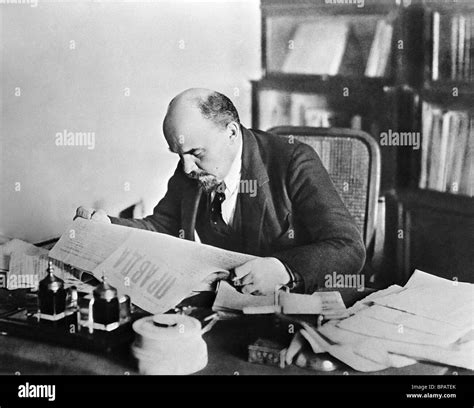 Vladimir Lenin In His Study High Resolution Stock Photography And