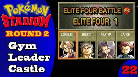 Pokémon Stadium Gym Leader Castle Elite Four R 2 Part 22 Youtube