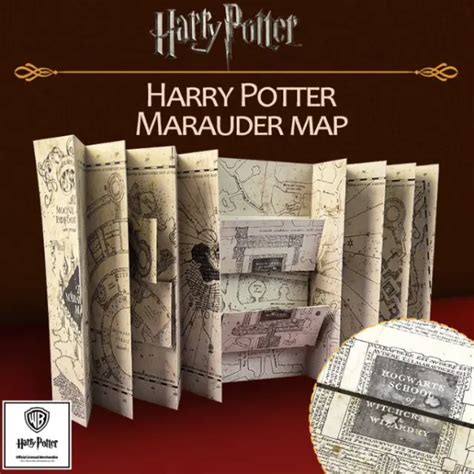 HARRY POTTER KARTE Der Rumtreiber Marauders Map Landkarte Der Hogwarts