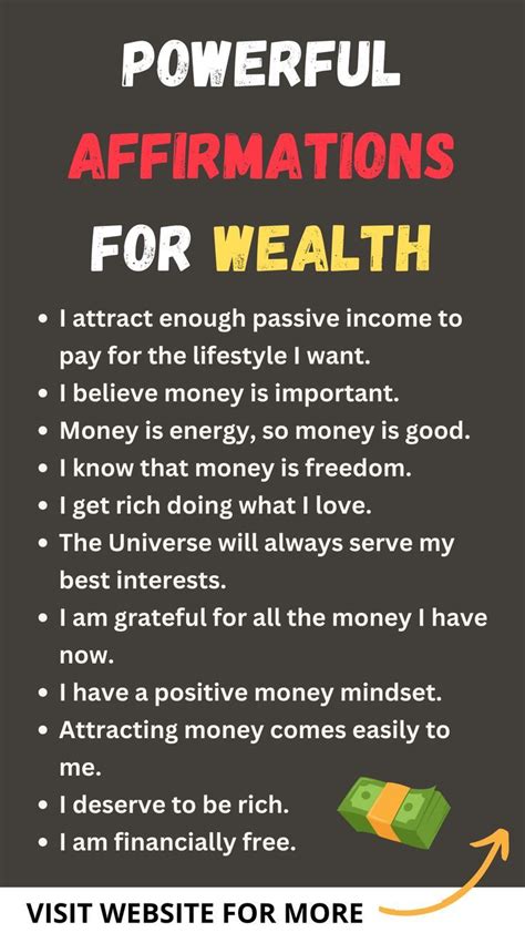 Most Powerful Affirmations For Money In 2022 Money Affirmations Affirmations Wealth Affirmations