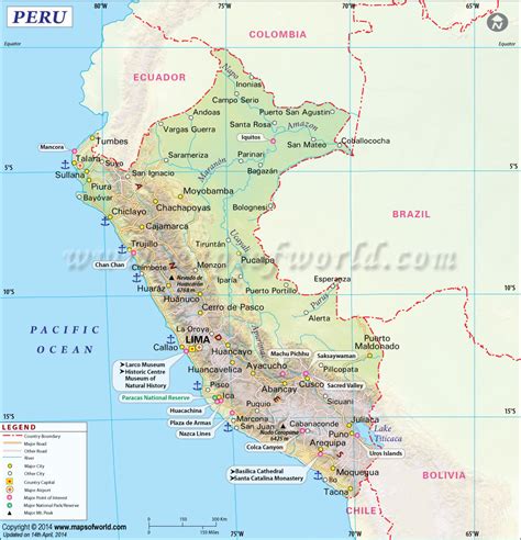 Peru Map Map Of Peru