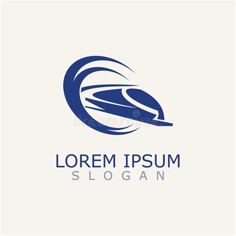 Modern Train Logo Image Design Transport Railway Icon Template Stock
