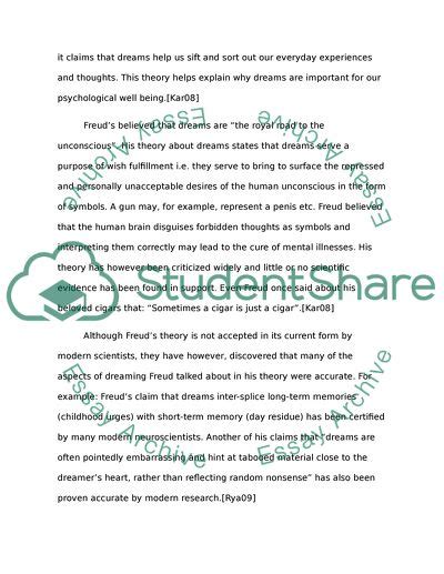 Sleep And Dreams Essay Example Topics And Well Written Essays 500