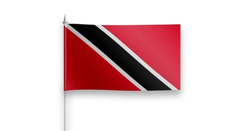 Premium Photo Trinidadandtobago Flag On A White Background