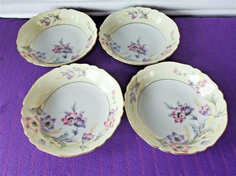 Vintage Paul Muller Selb Bavaria Belmont S Fruit Berry Desert Bowls