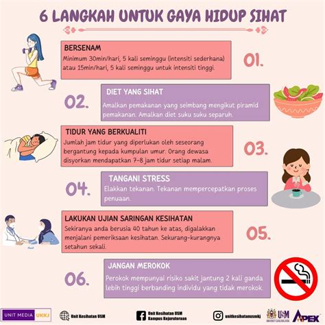 6 LANGKAH UNTUK GAYA HIDUP SIHAT