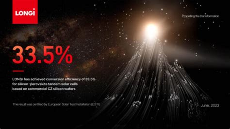 Longi Afirma Que Su C Lula Solar En T Ndem De Perovskita Silicio Tiene