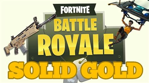 Fortnite Solid Gold Gamemode Youtube