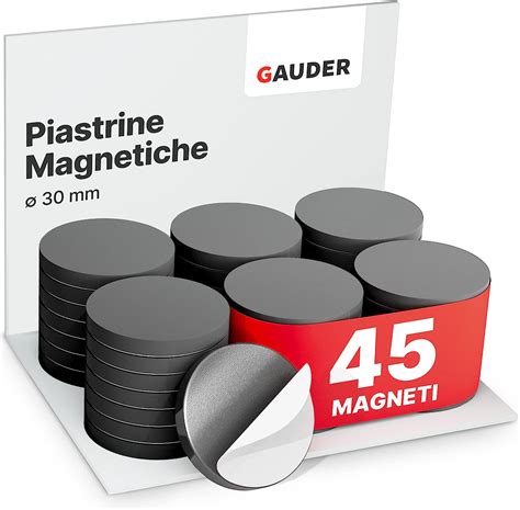 Gauder Piastrine Magnetiche Grandi Mm Calamite Adesive