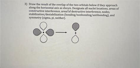 solved  draw  result   overlap    orbitals cheggcom