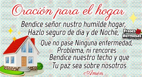 Frases Hermosas Eloisa Oración para el hogar