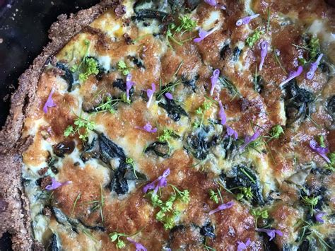 Brennnessel Ziegenk Se Quiche Mit Mandelkruste Mint Magazin