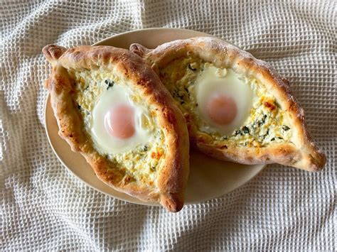 Khachapuri Georgian Egg And Cheese Bread Recipe Australian Eggs