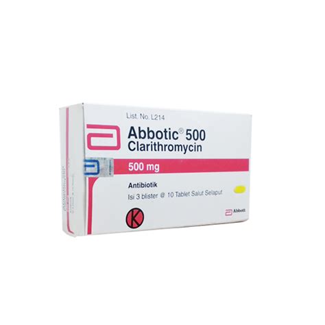 Abbotic 500 Mg 10 Tablet Kegunaan Efek Samping Dosis Dan Aturan