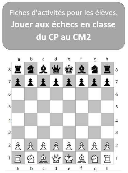 Jouer aux échecs CAHIER DE MATHS