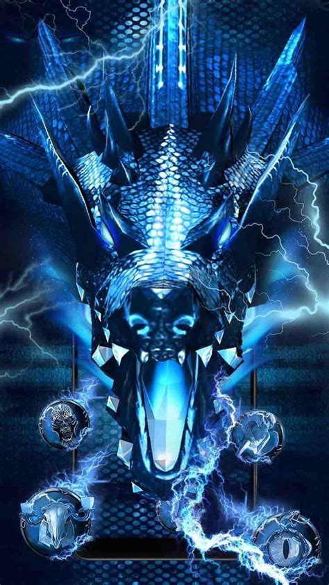 Cool Blue Fire Dragon Wallpapers - Top Free Cool Blue Fire Dragon ...