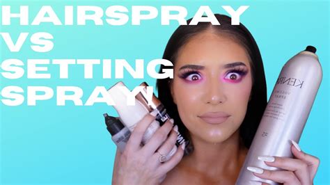 Layers Of Setting Spray Vs Hairspray Makeup Challenge Youtube