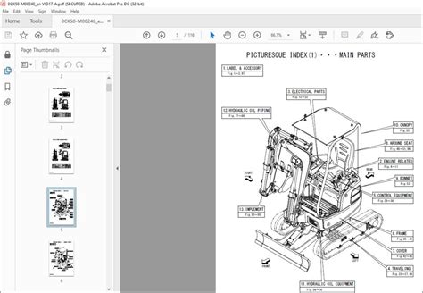 Yanmar Vio A Excavator Crawler Backhoe Parts Catalog Manual Ck