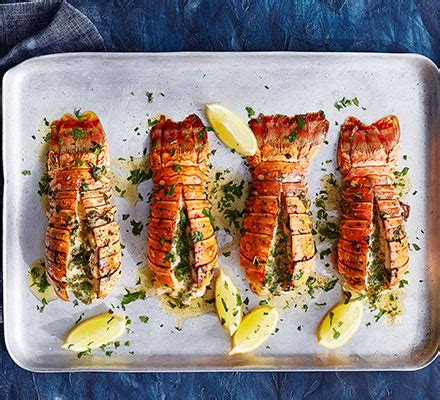 Grilled lobster tails with lemon & herb butter - Good Food Middle East