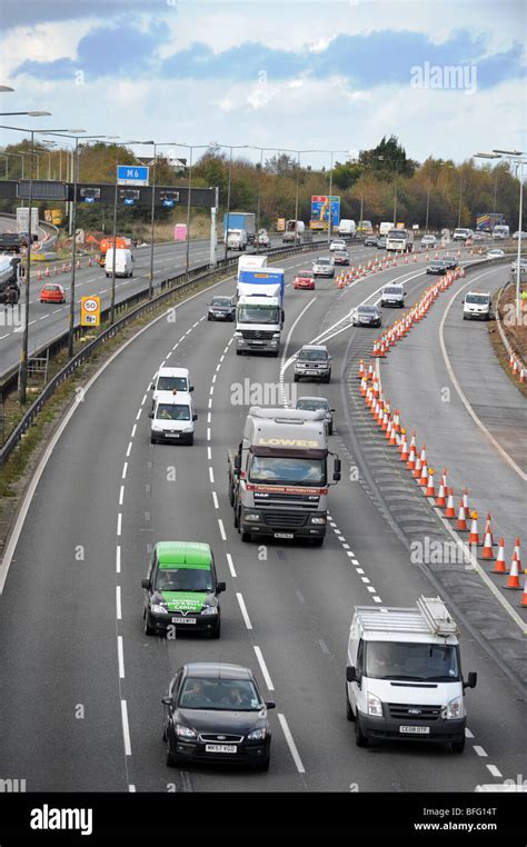 M6 motorway junction with the M54 Stock Photo - Alamy