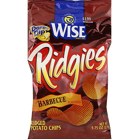 Wise Ridgies Barbecue Flavored Ridged Potato Chips Potato Foodtown