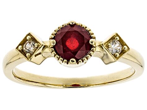 Pre Owned Red Mahaleo Ruby K Yellow Gold Ring Ctw P Jtv