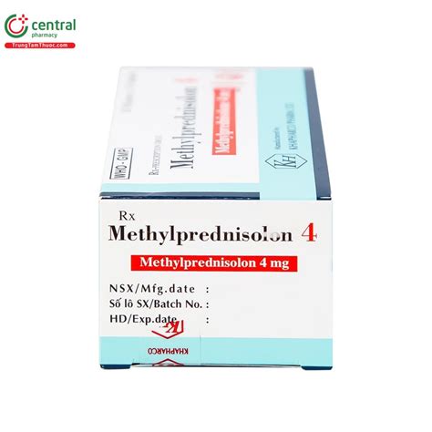 Thuốc Methylprednisolon 4mg Khapharco Điều trị viêm khớp dạng thấp