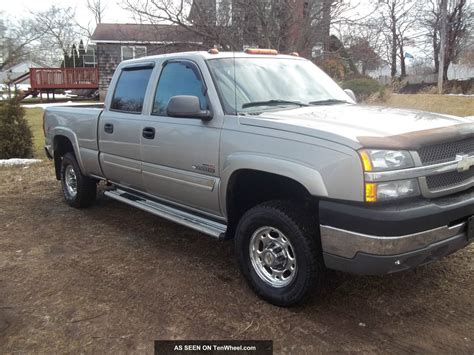 2003 Chevy Silverado 2500 Hd 6 6l Turbo Diesel 4x4 Crew Cab