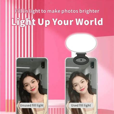 Mini Cell Phone Led Lamp Adjustable Live Brightness Phone Photography