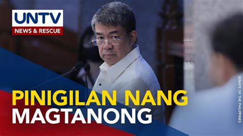 Senate Minority Bloc Hindi Na Pinayagang Ituloy Ang Interpelasyon Sa