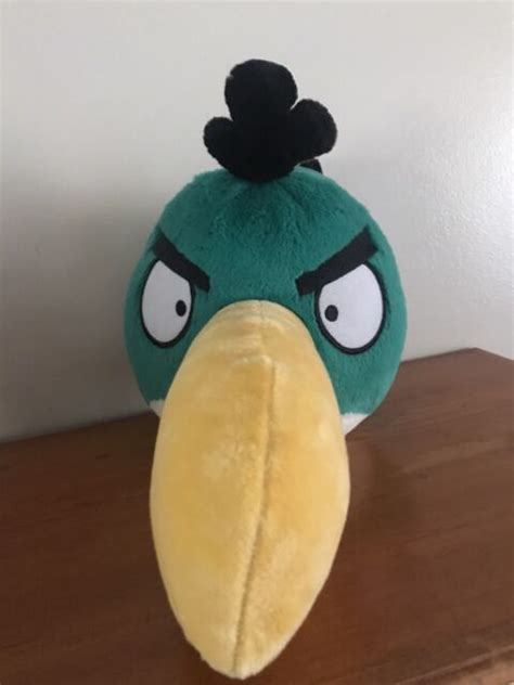 Angry Birds Plush Hal Toucan Green Bird 12 Long Stuffed Animal With