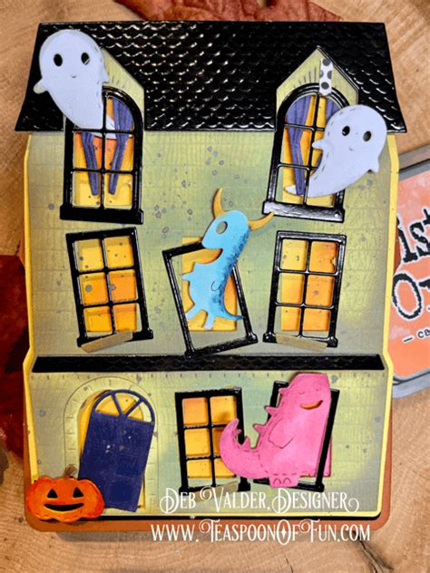 The Haunted Mansion Pop Up Easel Card With Deb Valder Stampladee