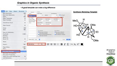 Want to make ChemDraw graphics like on Synthesis Workshop? Here is how ...