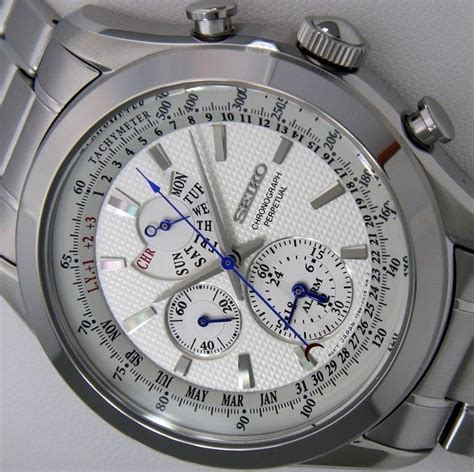 Seiko Chronograph Perpetual Calendar Alarm Crono Blue Catawiki