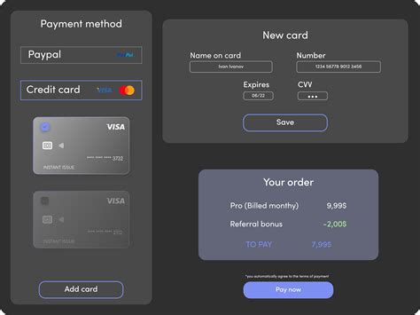 Payment screen. Mobile and desktop on Behance