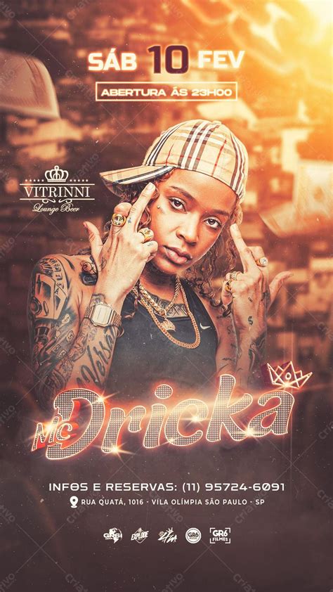 Flyer Story Funk Mc Dricka Download 33467 Criativo Dahora