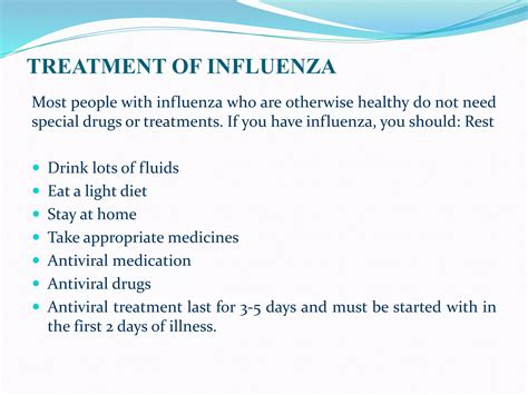 Influenza Symptoms Causes Treatment And Prevention Ppt