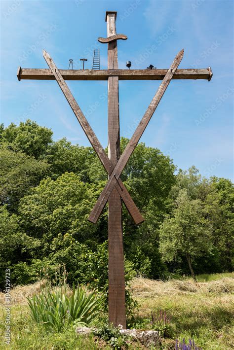 Cross with the Symbols of the Passion of Christ Stock Photo | Adobe Stock