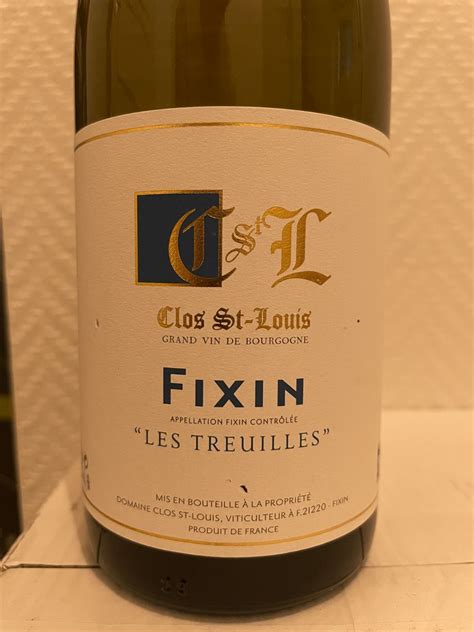 Domaine Du Clos St Louis Fixin Les Treuilles France Burgundy