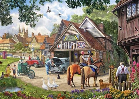 XL PIECE PUZZLE - THE ENGLISH VILLAGE - Village Garage - Holdson