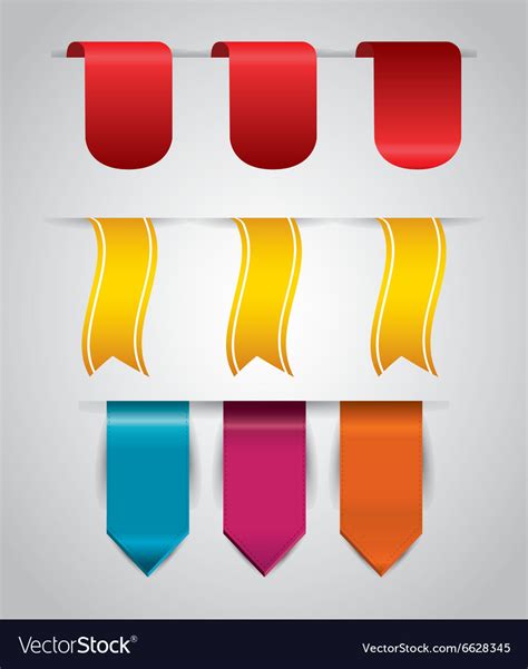 Bookmark icons Royalty Free Vector Image - VectorStock