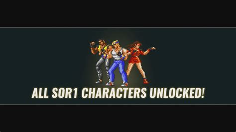 Unlocking The Hidden Playable Characters | Streets Of Rage 4 Game Guide ...