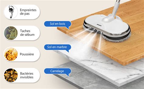 balai electrique sans fil Alfabot WS 24 Balai Vadrouille Électrique