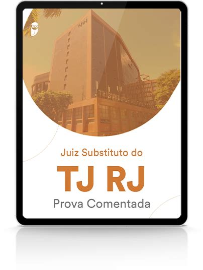 Juiz Substituto do TJ RJ Prova Comentada Estratégia Educacional