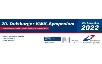 20 Duisburger KWK Symposium Kraft Wärme Kopplung eine wichtige Säule