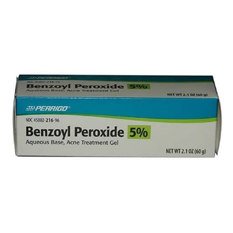 Perrigo Benzoyl Peroxide 5 Percent Acne Treatment Gel 2 1 Oz