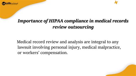 Ppt Why Hipaa Rule Compliance Is Vital For Medical Record Review